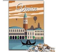 Puzzle per adulti e ragazzi, 1000 pezzi, Venezia, Italia, viaggi, arte, attività stimolanti per famiglie, giocattoli fai da te, decorazioni da parete per la casa, regali (50x75cm) 1000 pezzi
