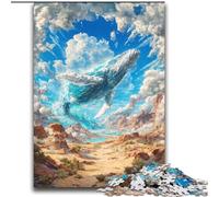 Puzzle per adulti e ragazzi 2000 pezzi Balene nel deserto per età 14 anni e oltre Giocattolo educativo intellettuale decomprimente Ottimo regalo 70x100cm