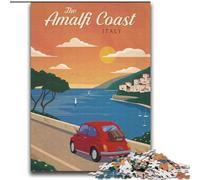 Puzzle per adulti e ragazzi 2000 pezzi Costiera Amalfitana, per bambini dai 14 anni in su, giocattoli educativi e didattici, giochi per famiglie, regalo di compleanno, 70x100cm