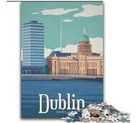Puzzle per adulti e ragazzi, 2000 pezzi, Dublino, adatto a persone dai 14 anni in su Difficile da completare ma divertente e spiritoso Ottimo regalo 70x100cm