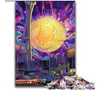 Puzzle per adulti e ragazzi 2000 pezzi Logo Bitcoin per età 14 anni e oltre Bellissimo gioco di design Bellissimo gioco di design Ottimo regalo 70x100cm