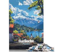 Puzzle per adulti e ragazzi Bariloche, Argentina Paesaggio Puzzle da 1000 pezzi Puzzle in legno per adulti Puzzle divertenti per famiglie Giochi 1000 pezzi (75x50 cm)