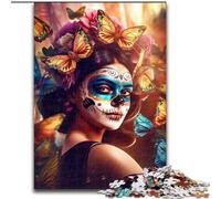 Puzzle per adulti e ragazzi da 1000 pezzi, colorato, giorno dei morti, educativo e didattico, ideale come regalo per tutta la famiglia dimensioni 50x75cm