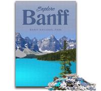 Puzzle per adulti e ragazzi da 1000 pezzi Visita Banff Family Fun è ideale come regalo per tutta la famiglia dai 14 anni in su (dimensioni 38x52cm)