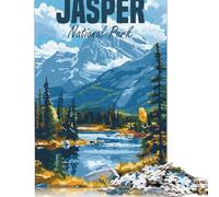 Puzzle per adulti e ragazzi, Jasper National Park, puzzle da 1000 pezzi, puzzle in legno per adulti, regali, decorazioni per la famiglia, 1000 pezzi (75x50 cm)