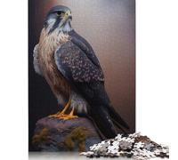 Puzzle per adulti e ragazzi Merlino Falcone dipinto a olio 500 pezzi Puzzle in legno per adulti Regali Decorazione per la famiglia 500 pezzi (52x38 cm)