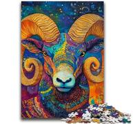 Puzzle per adulti e ragazzi, puzzle da 1000 pezzi, argali psichedelici, aiuta il cervello a esercitare i giocattoli che creano dipendenza per coltivare la pazienza, decorazione da parete, 50x75cm