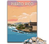 Puzzle per adulti e ragazzi, puzzle da 1000 pezzi, gioco educativo di Puerto Rico e San Juan, giocattolo, decorazione da parete, regali unici per compleanno e Natale (dimensioni 50x70cm)