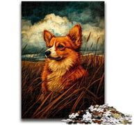 Puzzle per adulti e ragazzi, puzzle da 1000 pezzi, Happy Corgi, giochi educativi, decorazioni per la casa, regalo di compleanno, regali, arte murale 26x38cm