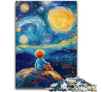 Puzzle per adulti e ragazzi Puzzle da 1000 pezzi Il piccolo principe del cielo notturno Aiuta il cervello a esercitare Giocattoli avvincenti per coltivare la pazienza Adatto alle coppie 26x38cm
