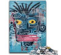 Puzzle per adulti e ragazzi, puzzle da 1000 pezzi in stile Basquiat, giocattoli robot, giochi educativi antistress, adatti per la decorazione della scrivania, 50x75cm