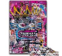 Puzzle per adulti e ragazzi, puzzle da 1000 pezzi in stile Basquiat, per bambini dai 14 anni in su, interessanti regali per ridurre lo stress per amici e familiari, 50x75cm