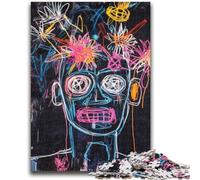 Puzzle per adulti e ragazzi, puzzle da 1000 pezzi in stile Basquiat, teschio, per bambini dai 14 anni in su, interessanti regali per ridurre lo stress per amici e familiari, 50x75cm