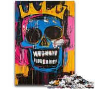 Puzzle per adulti e ragazzi, puzzle da 1000 pezzi in stile Basquiat, teschio, per bambini dai 14 anni in su, interessanti regali per ridurre lo stress per amici e familiari, 50x75cm