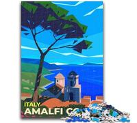 Puzzle per adulti e ragazzi, puzzle da 1000 pezzi sulla Costiera Amalfitana per 14+ anni, difficile da completare ma divertente e umoristico, regalo di compleanno (dimensioni 38x26cm)