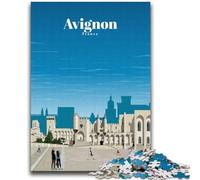 Puzzle per adulti e ragazzi, puzzle da 1000 pezzi, viaggio ad Avignone, gioco stimolante e gioco educativo per famiglie, per compleanni e Natale (dimensioni 38x52cm)