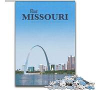 Puzzle per adulti e ragazzi, puzzle da 1000 pezzi, visita il Missouri, adatto a persone dai 14 anni in su Difficile da completare ma divertente e spiritoso Ottimo regalo 50x75cm