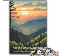 Puzzle per adulti e ragazzi, puzzle da 2000 pezzi, Great Smoky Mountains, adatto a persone dai 14 anni in su Difficile da completare ma divertente e umoristico Ottimo regalo 70x100cm