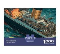 Puzzle Per Adulti E Tutta La Famiglie, Titanic, Regalo Uomo E Donna, Art Retro Ship, Per Amore E Amico, Decorazione Della Famiglia 70x50cm/1000pcs