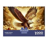 Puzzle per adulti Eagle 1000 pezzi: Aquila che vola sopra le uova d'oro per adulti, giochi di puzzle stimolanti e stimolanti 70x50 cm/1000 pezzi