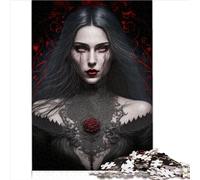 Puzzle per Adulti Fantasma Gotico dell'Oscurità Puzzle da 1000 Pezzi Puzzle in Legno per Adulti e Bambini dai 10 Anni in su Puzzle Educativo 1000 Pezzi (50x75 cm)