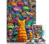 Puzzle per adulti Fantasy Art Cat Puzzle per adulti 1000 pezzi giocattolo educativo per l'apprendimento ideale come regalo per tutta la famiglia 75x50cm