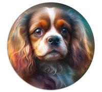 Puzzle per adulti Fantasy Dog, 1000 pezzi, puzzle rotondo, livello di abilità: principiante, ideale come regalo di compleanno e per le feste, 67,5x67,5 cm.
