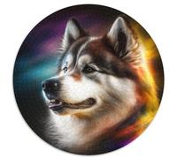 Puzzle per adulti Fantasy Dog, 1000 pezzi, puzzle rotondo, livello di abilità: principiante, ideale come regalo di compleanno e per le feste, 67,5x67,5 cm.