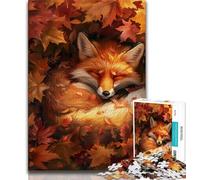 Puzzle per adulti Fantasy Fox Jigsaw Puzzle 1000 pezzi per adulti e adolescenti decorazione artistica da parete e idea regalo di compleanno per amici ufficio a casa (26x38cm)