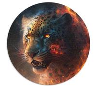 Puzzle per adulti "Fantasy Leopard" da 1000 pezzi, in cartone, per attività in famiglia, decorazioni fai da te per la casa, regalo di Natale, 67,5x67,5 cm