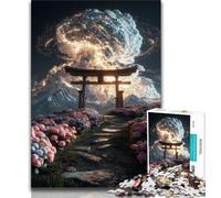 Puzzle per adulti Fantasy Torii Gate Puzzle per adolescenti, antistress, vacanze a casa, ammazza il tempo, interazione genitore-figlio (dimensioni 75x50cm)