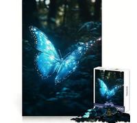 Puzzle per adulti "Farfalla nella foresta oscura", 1000 pezzi, attività per la mente, leggero divertimento, taglio preciso, regalo creativo (38x26cm)