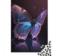 Puzzle per adulti "Farfalla rosa e viola" da 1000 pezzi, puzzle per adulti e adolescenti dai 12 anni in su, regali per la vigilia di Natale, 1000 pezzi (75x50 cm)