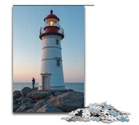 Puzzle per adulti Faro 1000 pezzi Puzzle in legno per bambini dai 12 anni in su Decorazione per la casa 1000 pezzi (38x26 cm)