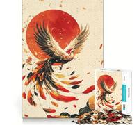 Puzzle per adulti "Fenice che risorge", 1000 pezzi, rompicapo, rilassante, con schema di montaggio, ideale come regalo di Babbo Natale (50x75cm)