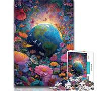 Puzzle per adulti Fiore Terra 1000 pezzi Puzzle per adulti Adolescenti, Giocattoli Giochi educativi Antistress Interazione genitore-figlio 26x38cm