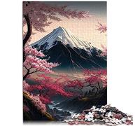 Puzzle per adulti Fiori di ciliegio giapponesi Puzzle da 1000 pezzi Puzzle in legno per adulti Bambini dai 12 anni in su Decorazione domestica Dimensioni: 50x75 cm