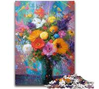 Puzzle per adulti Fiori in un vaso Puzzle da dipingere per adulti, apprendimento educativo per È ideale come regalo per tutta la famiglia (50x75cm)