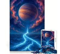Puzzle per adulti "Fiume celeste verso un pianeta lontano" da 1000 pezzi,stimolante per la memoria,ideale per il tempo libero consapevole,con bordi netti e dal design creativo (38x26cm)