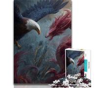 Puzzle per adulti Flying Dragon And Eagle da 1000 pezzi, aiuta il cervello ad allenarsi, giocattoli avvincenti per coltivare la pazienza, gioco di sfida unico (50x75cm)