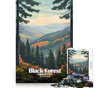 Puzzle per adulti "Foresta Nera Germania" con 1000 pezzi, ideale per stimolare la creatività e il relax (38x52cm) Regalo perfetto