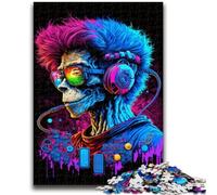 Puzzle per adulti Frankenstein: impegnativo da completare ma divertente e umoristico, unico arredamento per la casa e regalo 50x75cm