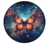 Puzzle per adulti Galaxy Butterfly 1000 pezzi, puzzle rotondo da 1000 pezzi, livello di abilità principiante, ottimo come regalo di compleanno e per le feste (67,5x67,5cm)