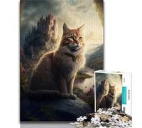 Puzzle per adulti Gatti su un pianeta alieno Puzzle per adolescenti 1000 pezzi giocattoli educativi per l'apprendimento Giochi per famiglie Regalo di compleanno regali (50x75cm)