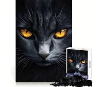 Puzzle per adulti "Gatto Potere dello Sguardo" da 1000 pezzi,stimolante per la mente,ideale per il tempo libero,con bordi definiti e un regalo perfetto (38x52cm)
