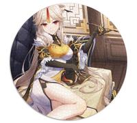 Puzzle per adulti Genshin Impact Ning Guang, 1000 pezzi, puzzle rotondo, livello di abilità: principiante, ideale come regalo di compleanno e per le feste, 67,5x67,5 cm.