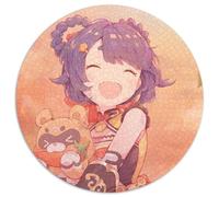 Puzzle per adulti Genshin Impact Xiangling, 1000 pezzi, puzzle rotondo, livello di abilità: principiante, ottimo come regalo di compleanno e per le feste, 67,5x67,5 cm.