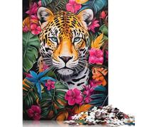 Puzzle per adulti "Giacomo nella giungla in fiore", gioco educativo per adulti, sfida giocattolo, 1000 pezzi (38x26 cm)