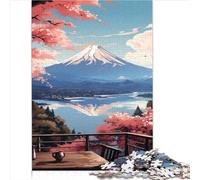 Puzzle per adulti Giappone mt fuji Puzzle da 1000 pezzi per adulti e bambini Puzzle in cartone per adulti e bambini Gioco impegnativo Giocattoli 1000 pezzi (26x38 cm)