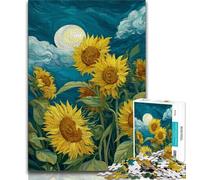 Puzzle per adulti Girasole 1000 pezzi, ammazza il tempo durante le vacanze a casa Ogni pezzo è unico Gioco stimolante e divertente per tutta la famiglia, 38x26cm